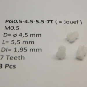 M0.5 D=?4.5 L=5.5 DI=1.95 mm 7 Teeth (3 Pcs)