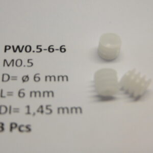 M0.5 D=?6 L=6 DI=1.45 mm (3 Pcs)